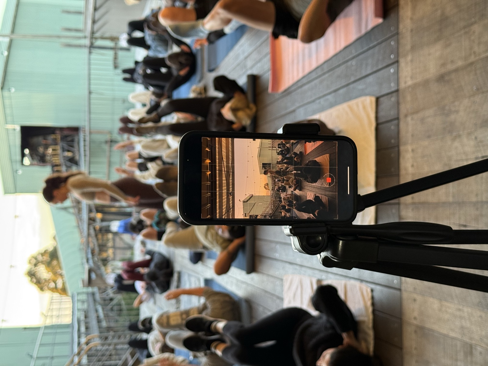 Mon's session being filmed at the Humblebrags founders event
